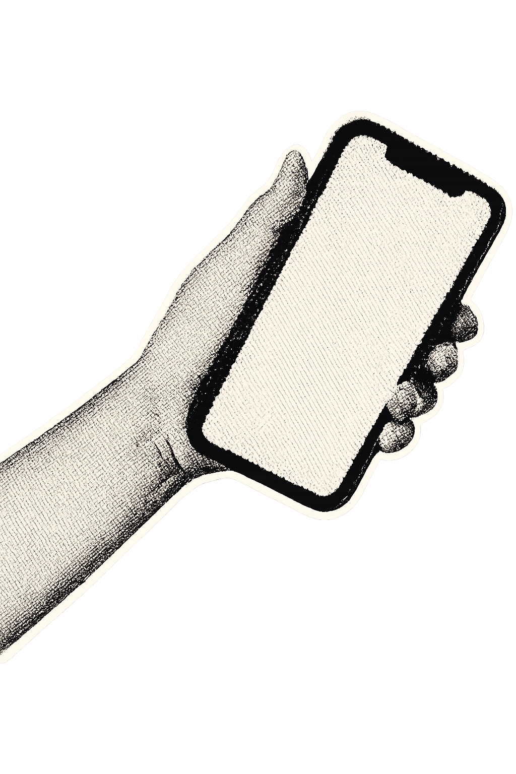 Main tenant un smartphone